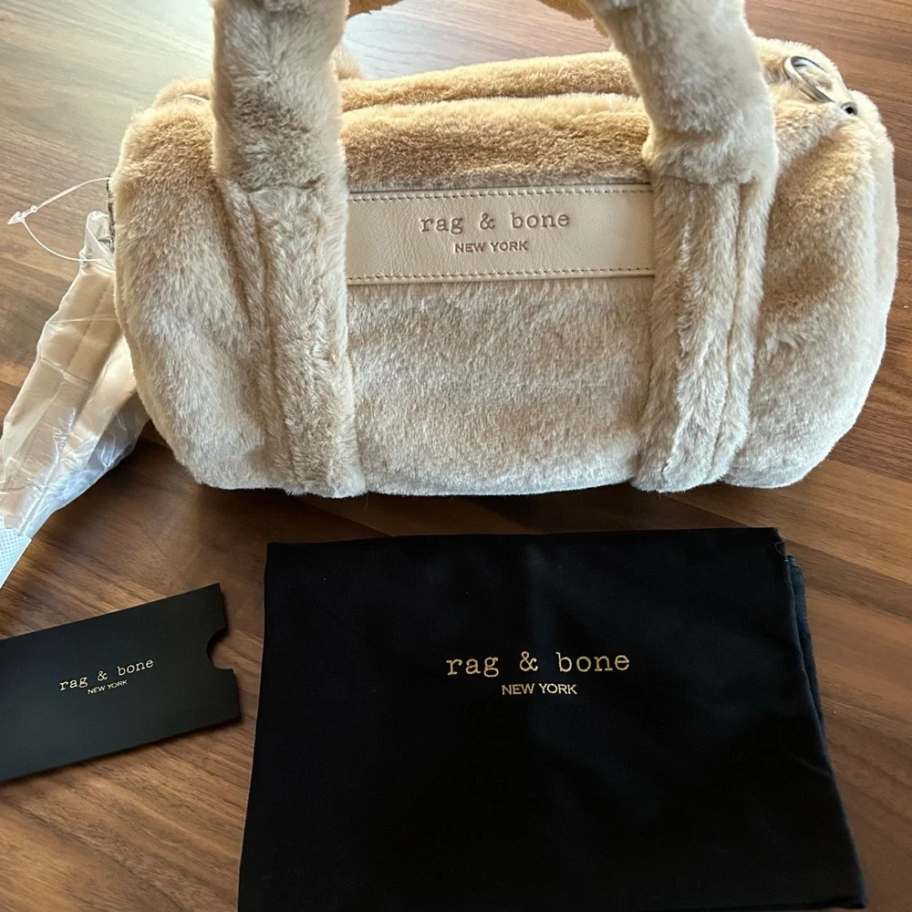 RAG & BONE 🎇HP🎇 CLOUD MINI FUR DUFFLE BAG NWT - Picture 6 of 7